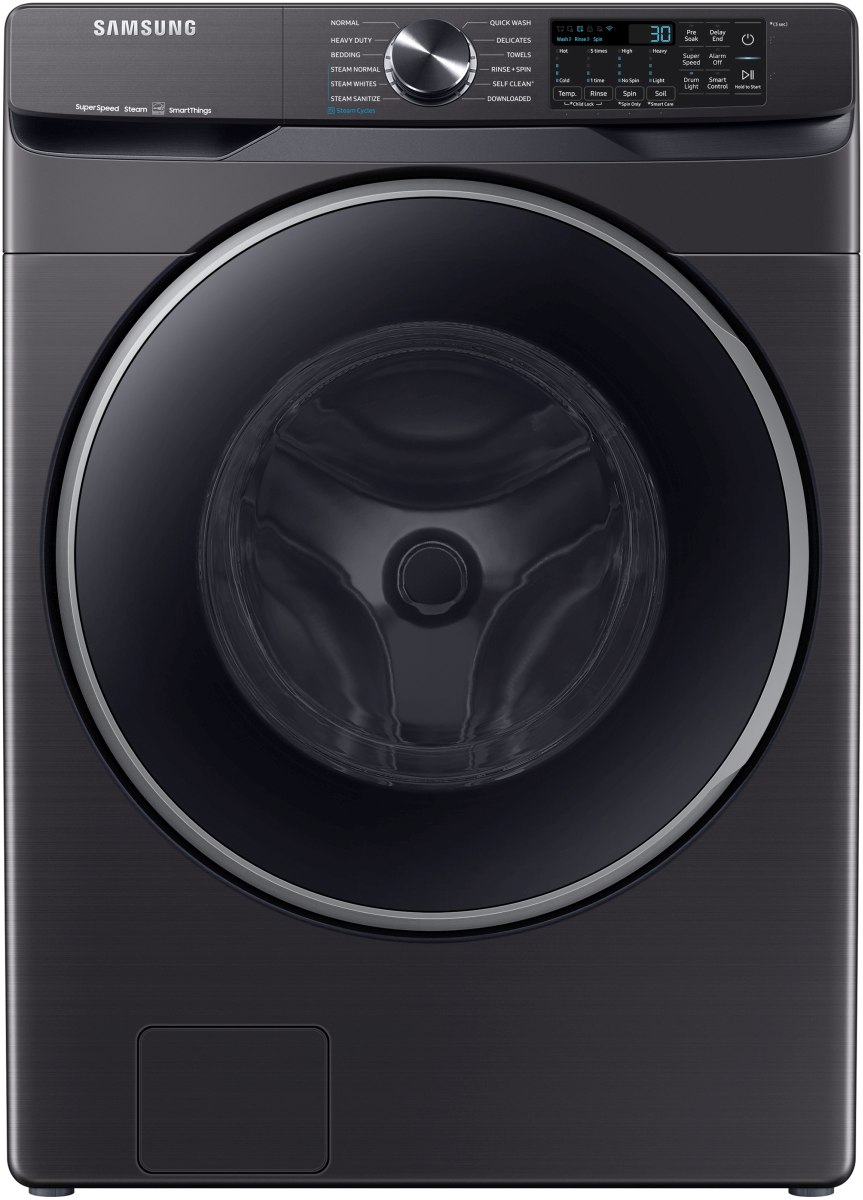 Brushed Black Samsung Front Load Washer