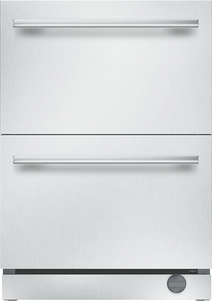 Stainless steel Thermador refrigerator drawer