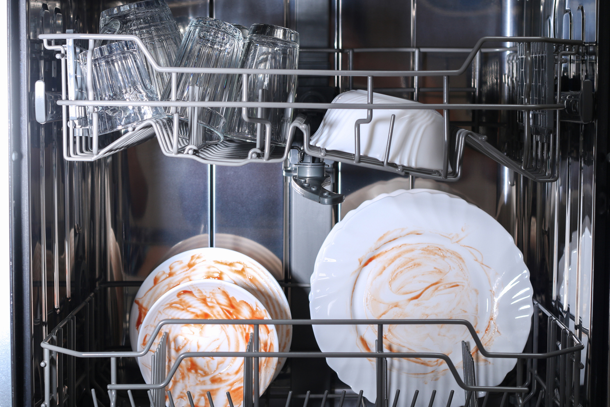 Dishes that are soiled