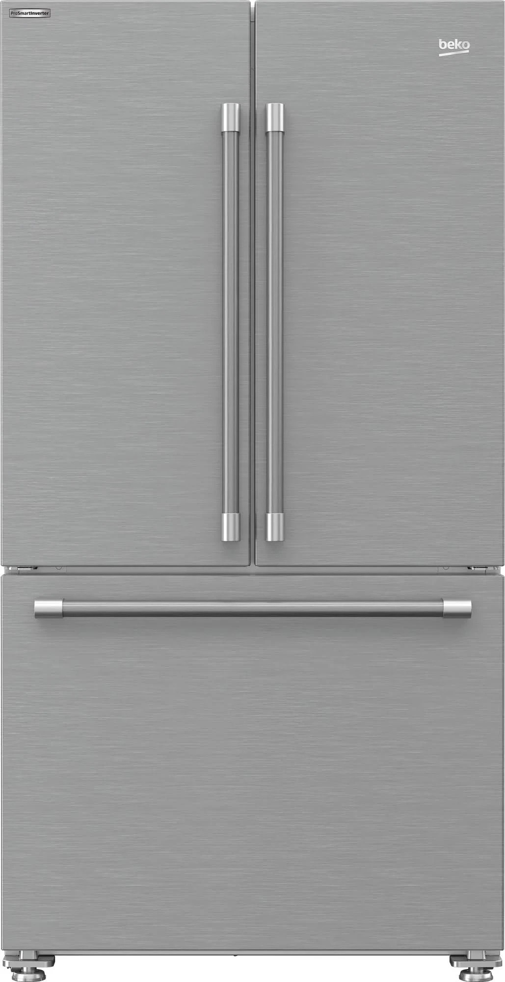 French door refrigerator with bottom freezer