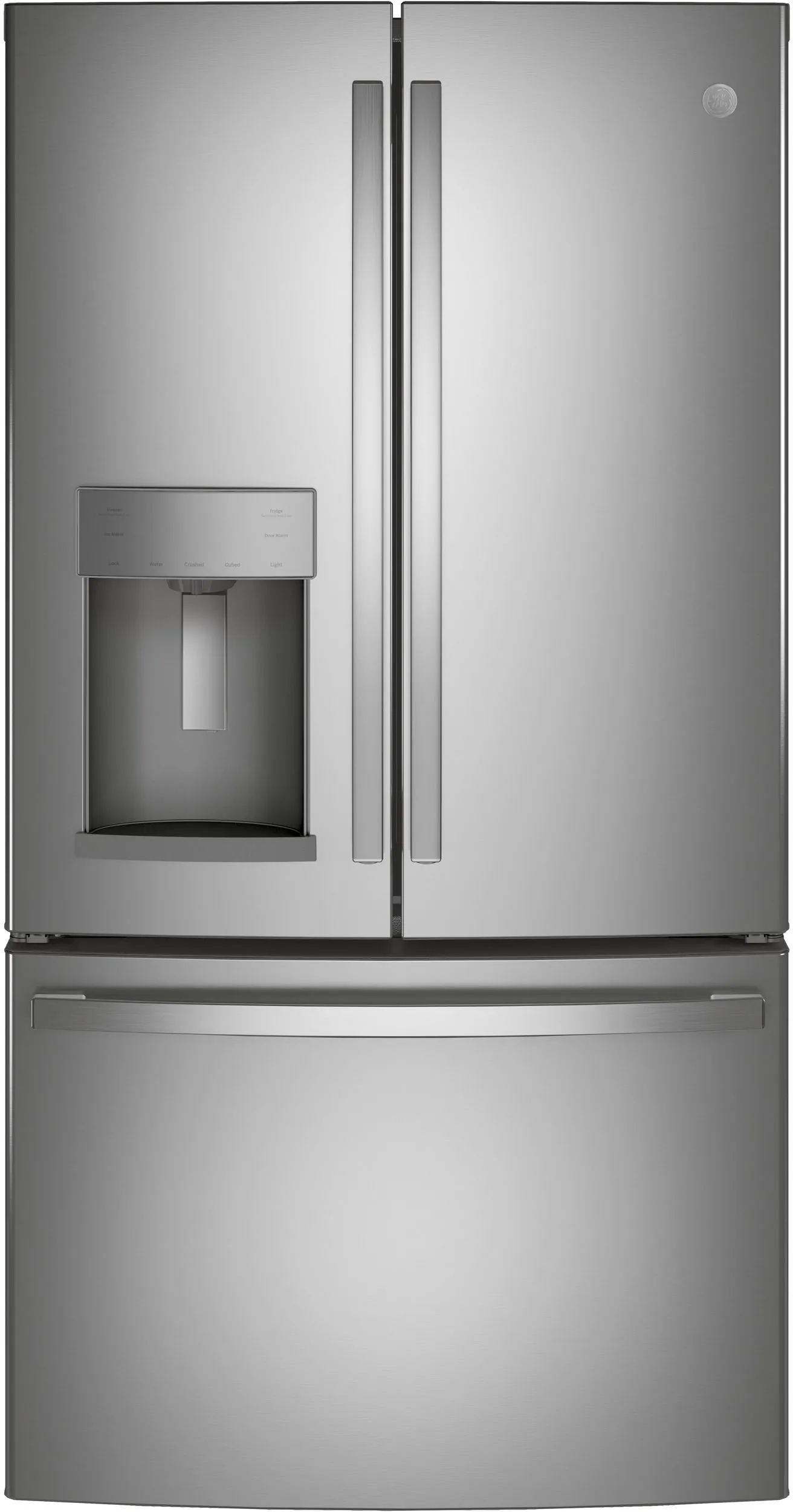 French door refrigerator and freezer