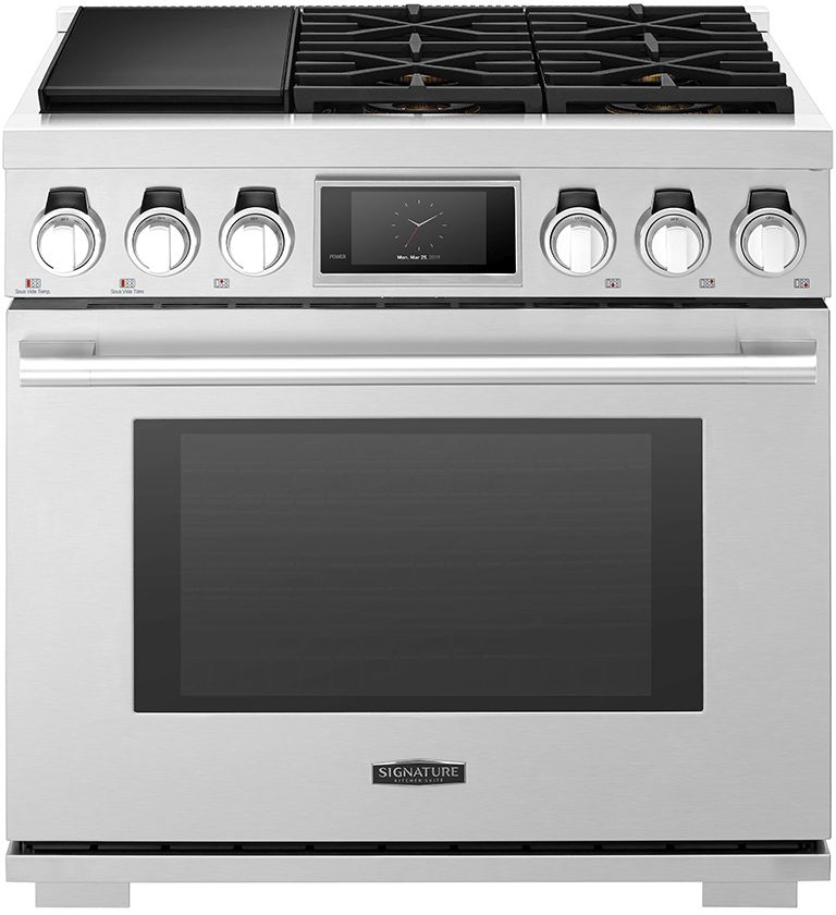signature kitchen suite dual fuel range
