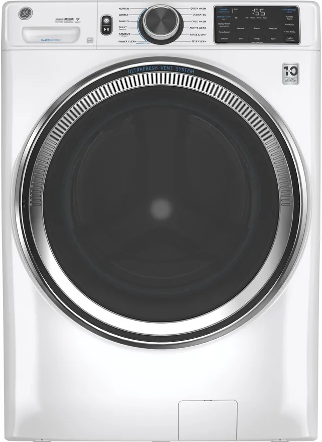 silver GE machine with ‘55’ minutes