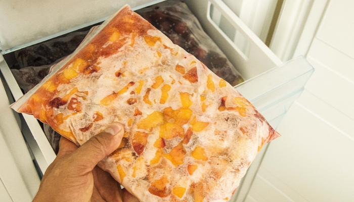 Bag of frozen food