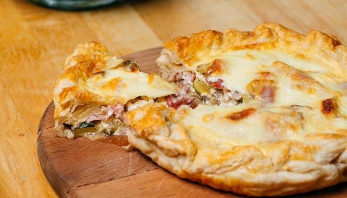 Pizza with super thick crust