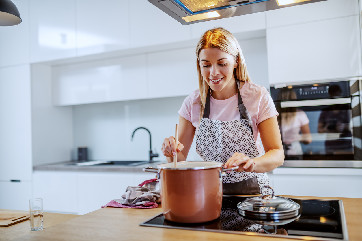 cooking on a Bosch cooktop
