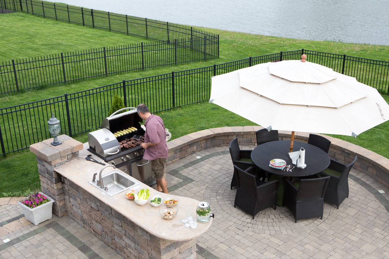 Man grilling outdoor