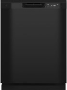 built in black dishwasher