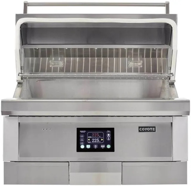 Built in wood pellet grill