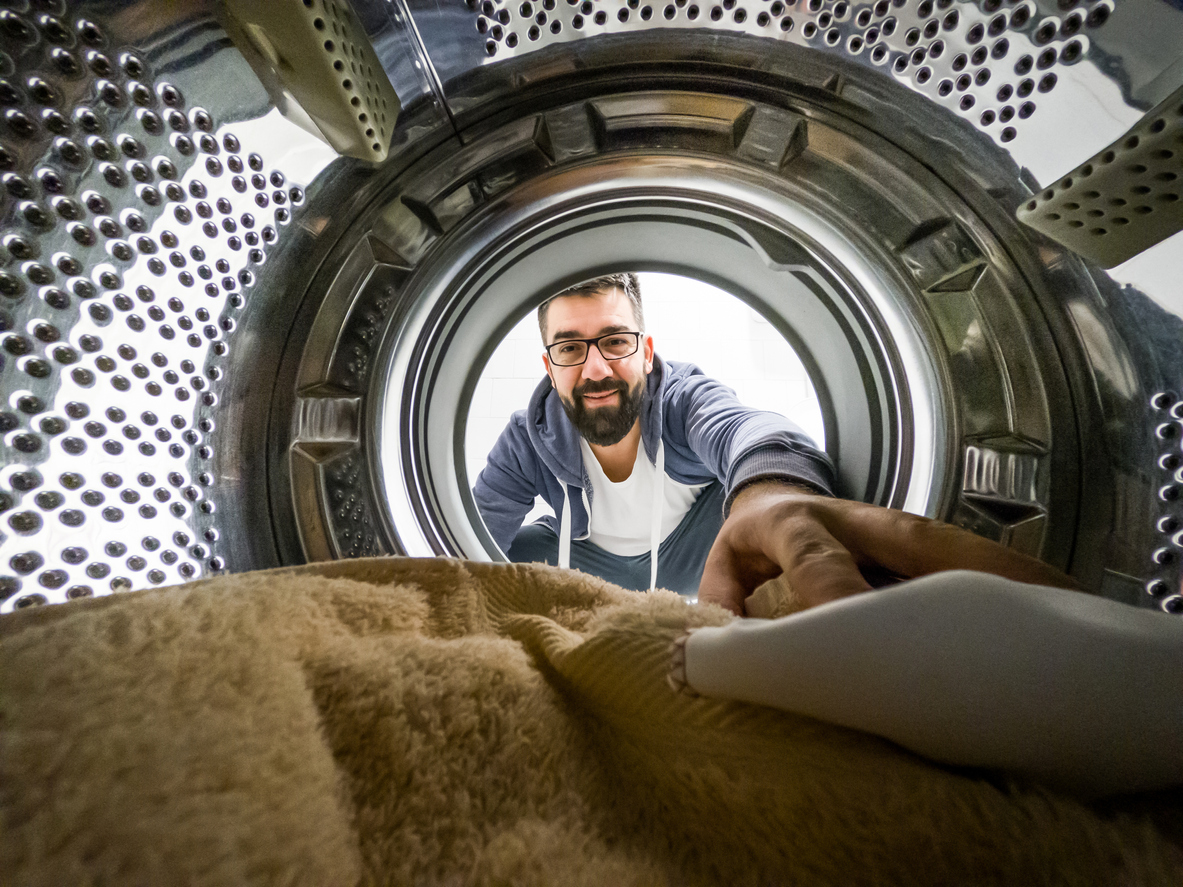 Towel in a dryer with problems