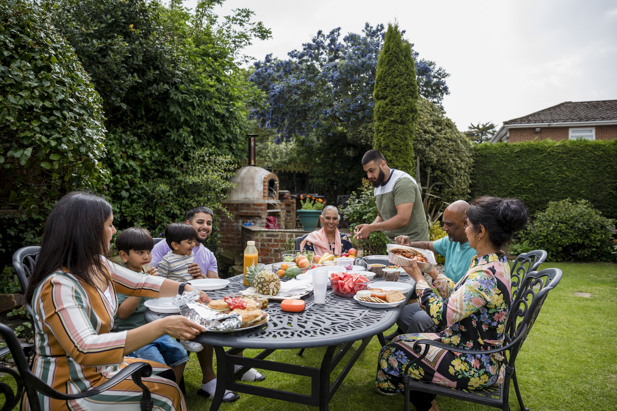 family outside