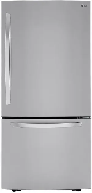 Stainless steel bottom freezer refrigerator