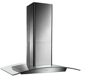 Broan stainless steel and glass island hood