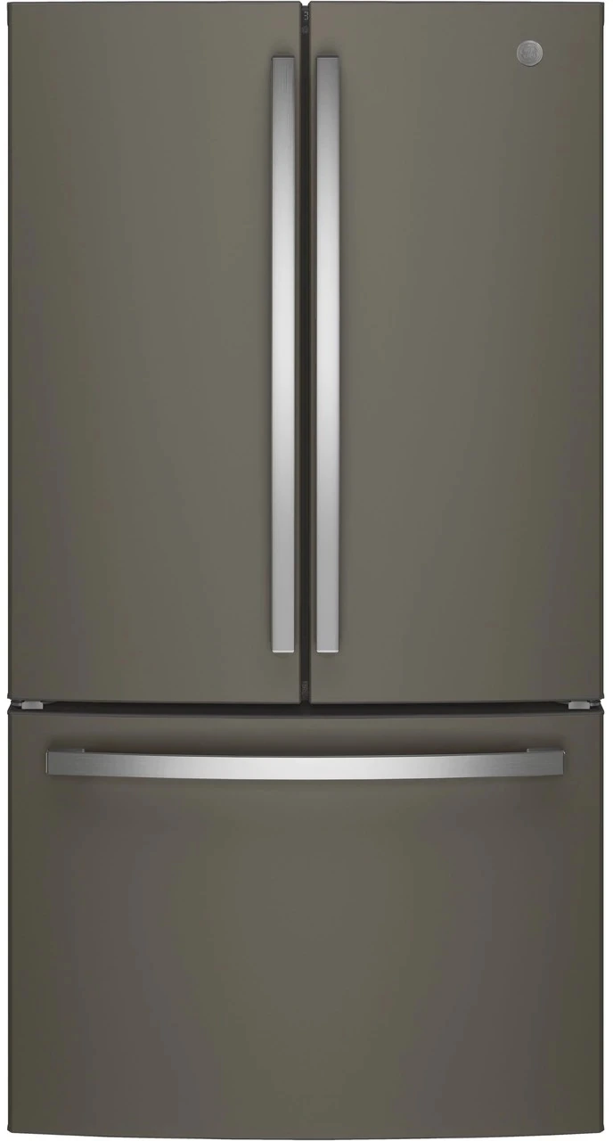 slate finished refrigerator