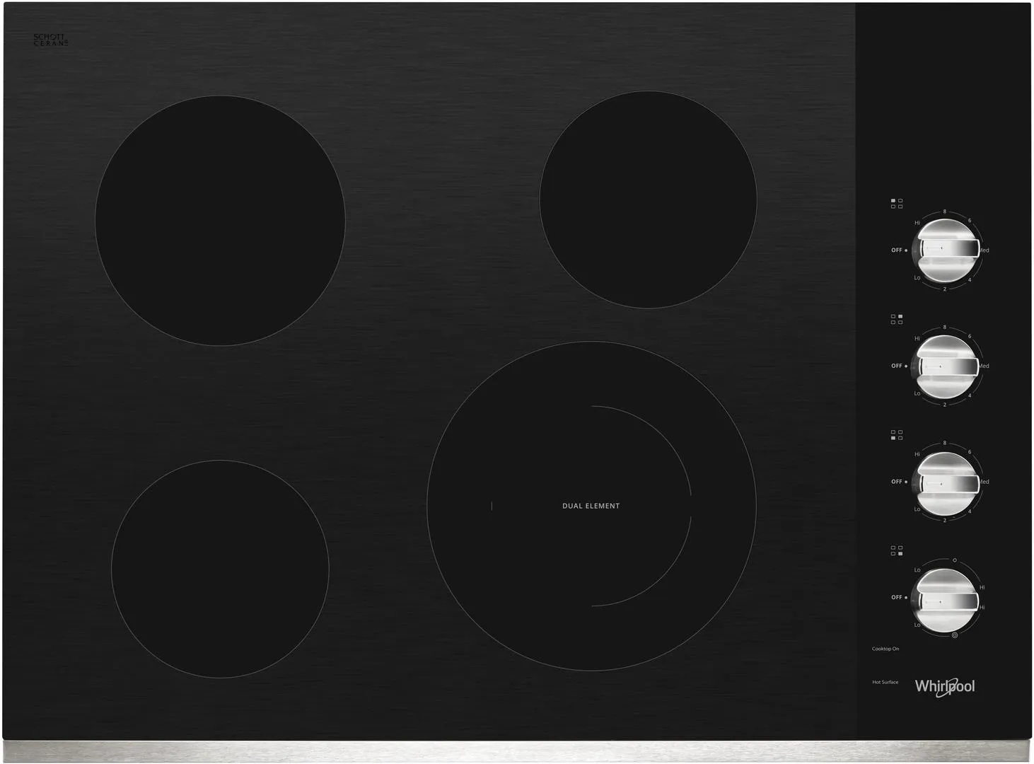 four-element electric cooktop