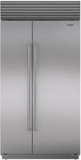 Stainless steel side by side sub-zero fridge