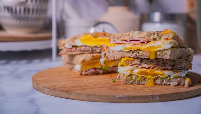Egg BBQ sandwich