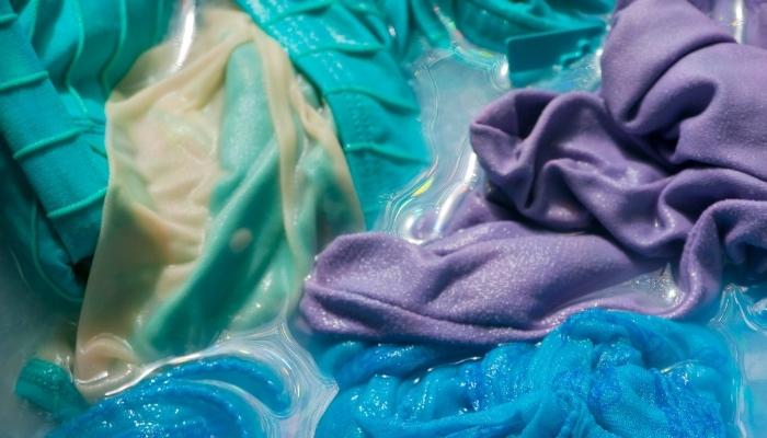 Swimsuits washing in washer