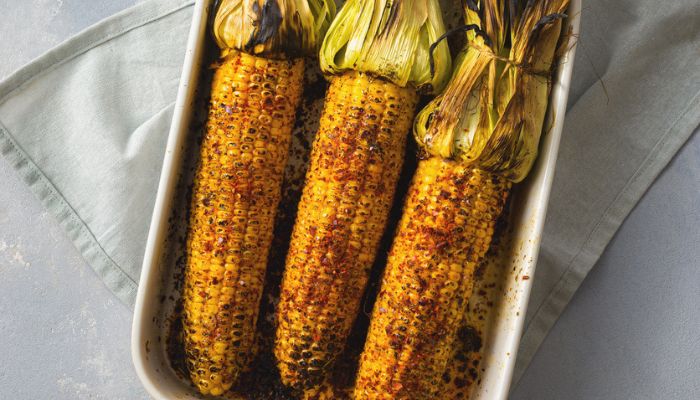 smoked corn on the cobb