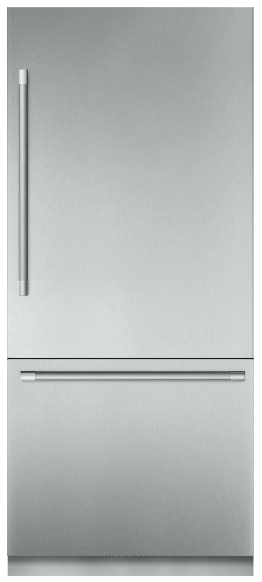 front view of the Thermador® Freedom® 19.6 Cu. Ft. Stainless Steel Built-In Bottom Freezer Refrigerator
