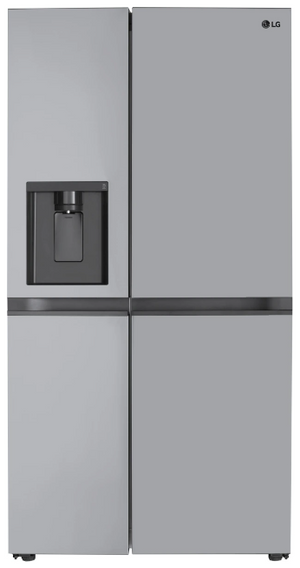 front view of the LG 27.6 Cu. Ft. PrintProof™ Stainless Steel Side-by-Side Refrigerator