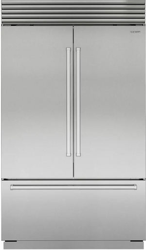 front view of the Sub-Zero® Classic Series 28.9 Cu. Ft. Stainless Steel French Door Refrigerator