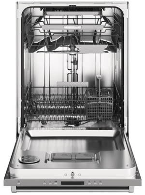 front view of the opened ASKO 40 Series 24" Stainless Steel Built In Dishwasher