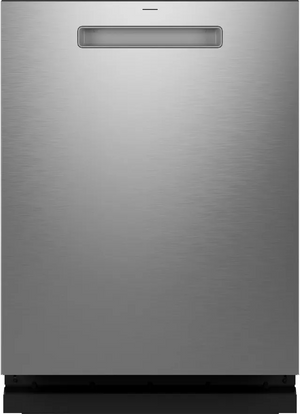 front view of the GE Profile™ 24" Fingerprint Resistant Stainless Steel Top Control Built In Dishwasher