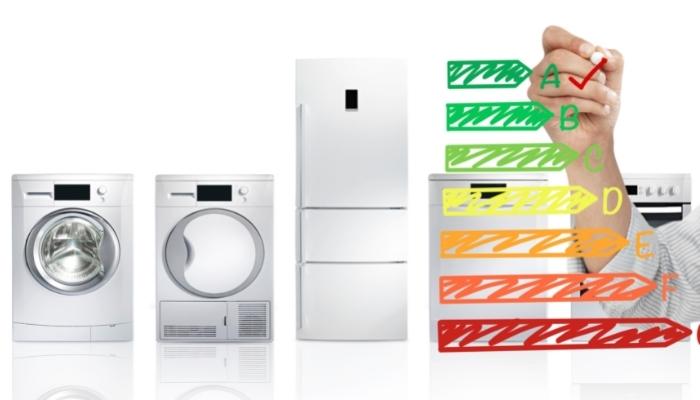 Array of appliances with grades next to them