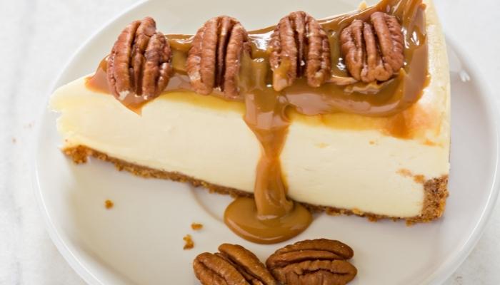 Butter pecan cheesecake