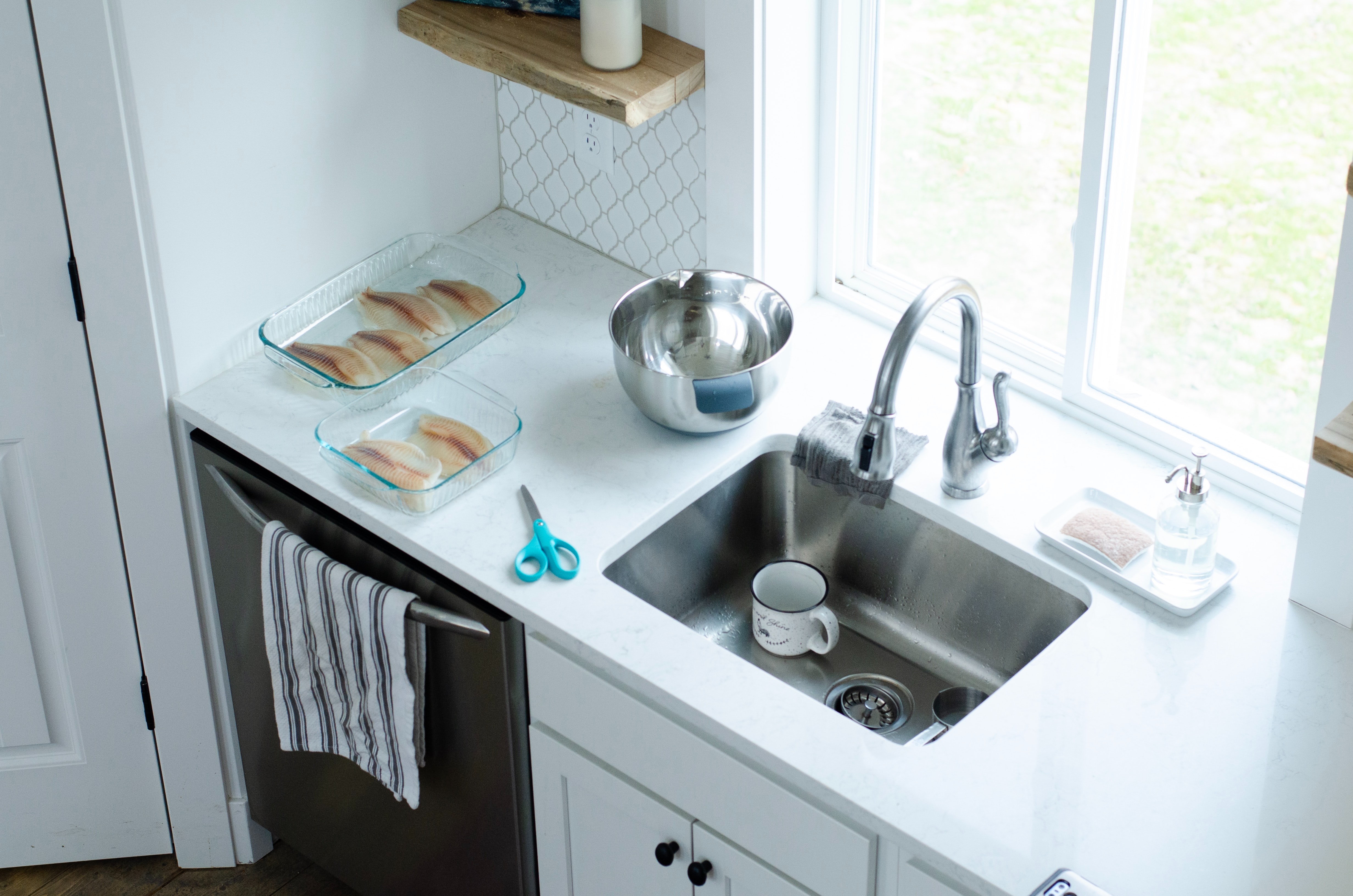 kitchen counter with sink 