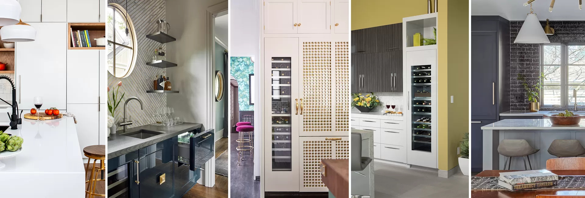 multiple images of Thermador refrigeration