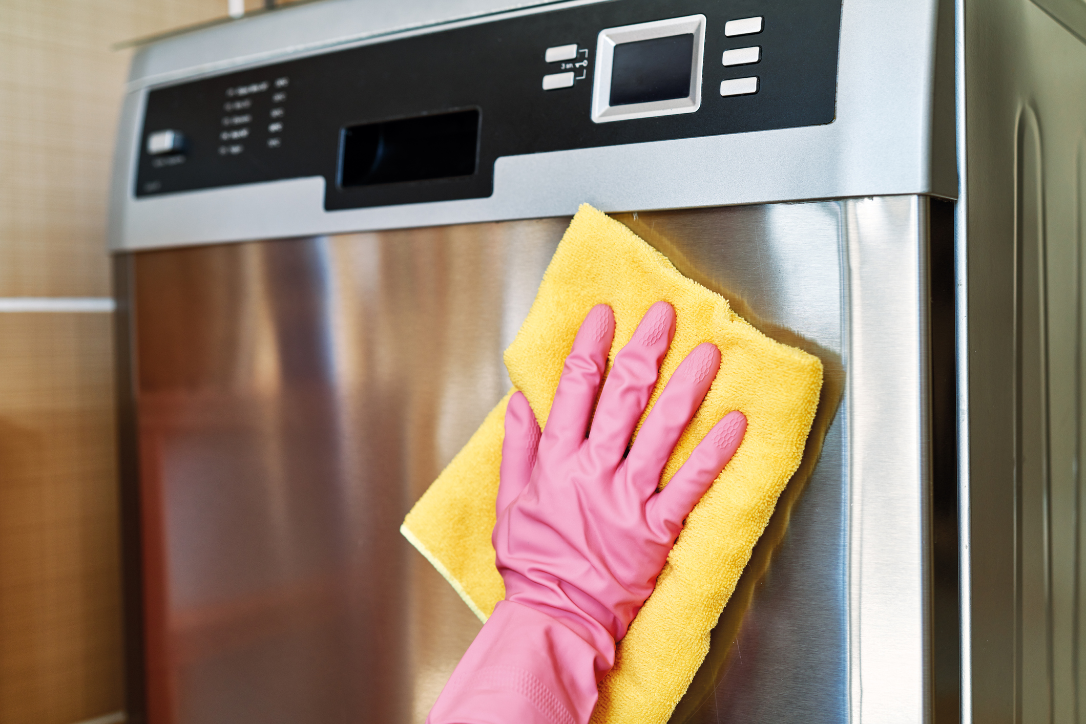 cleaning stainless steel dishwasher