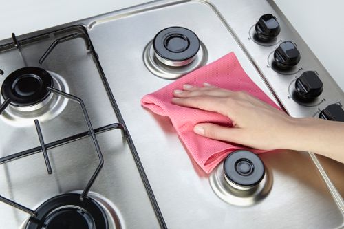 Gas Stovetop Cleaning