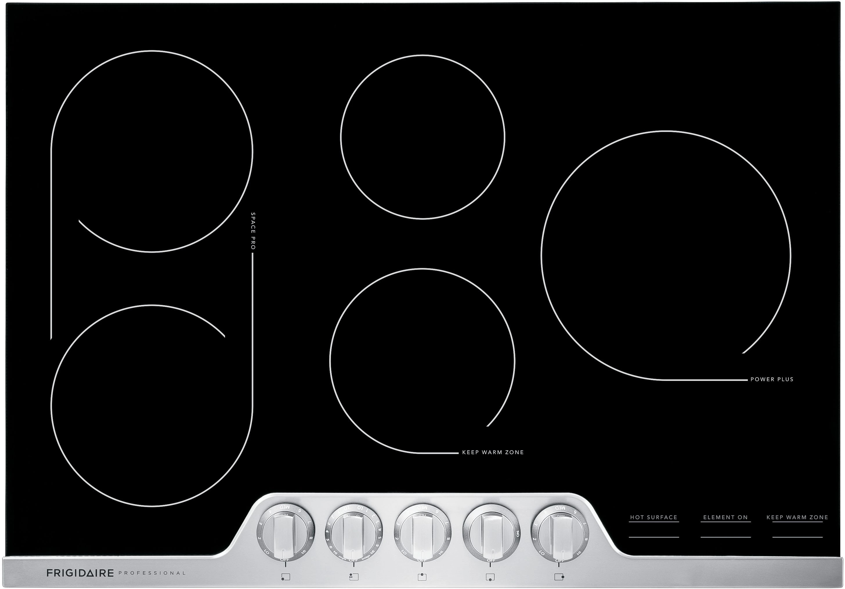 black ceramic cooktop