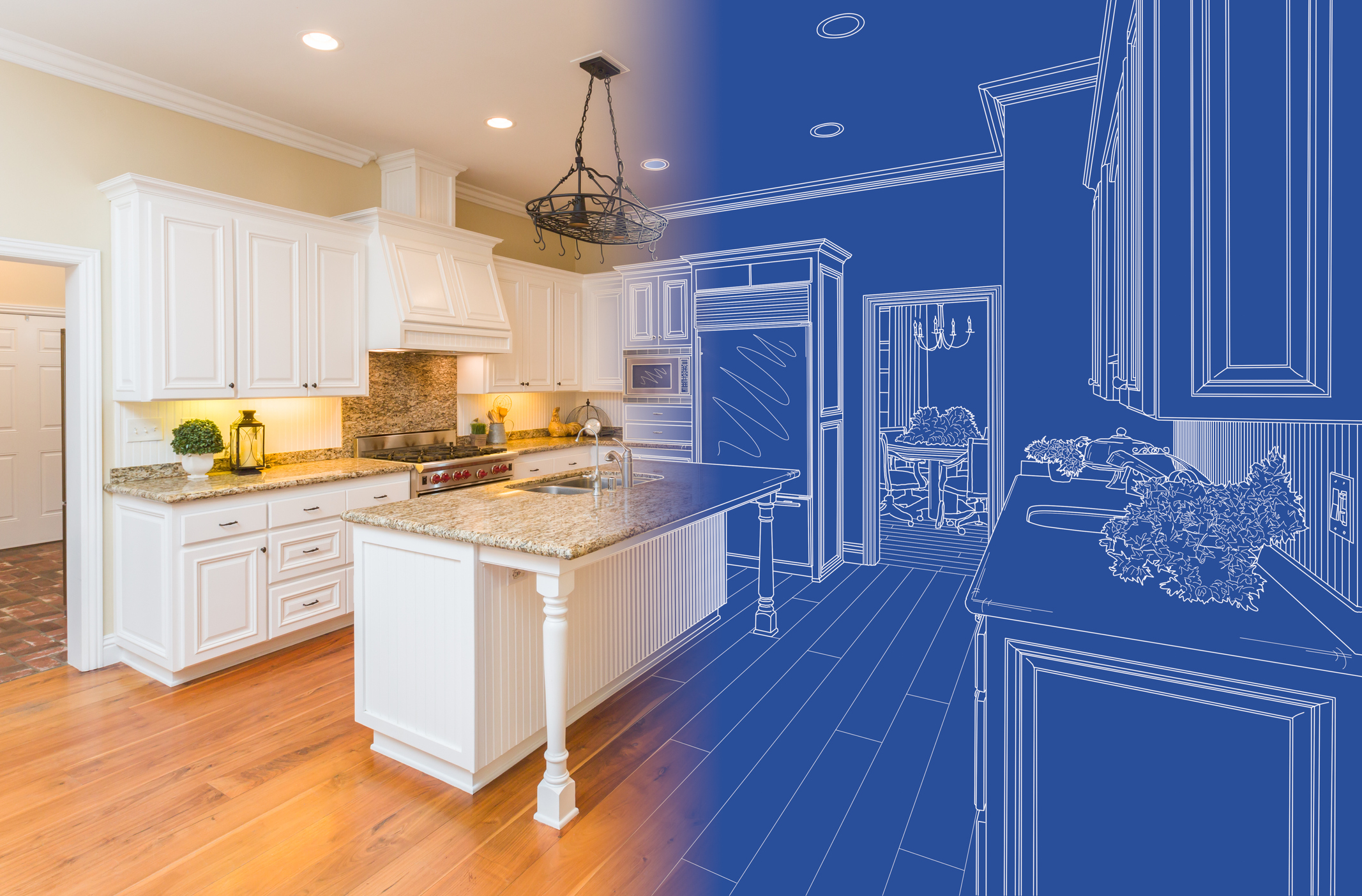 kitchen remodel drawing 