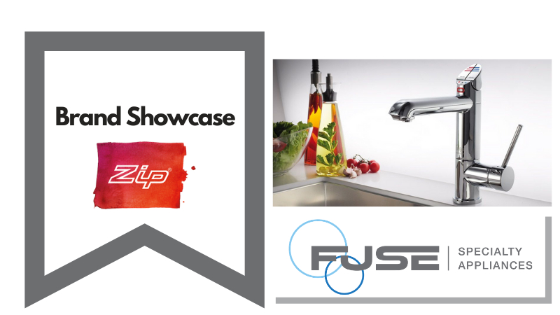 Custom Fuse graphic featuring a Zip water faucet