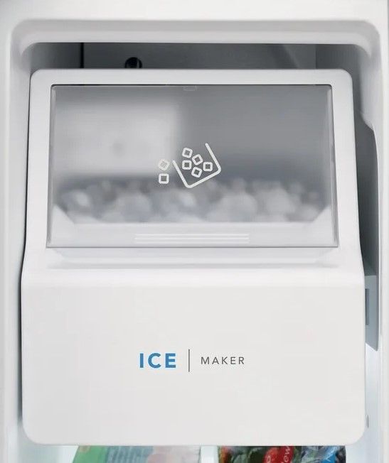 front view of a frigidaire refrigerator's ice maker 