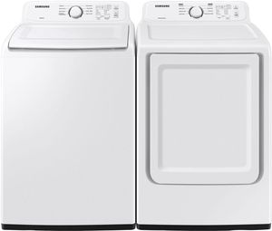 Samsung White Laundry Pair Front view of Samsung White Laundry Pair