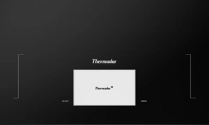 Top view of the Thermador® Freedom® 36" Dark Gray Induction Cooktop
