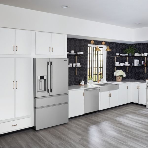 A Frigidaire Gallery French door refrigerator in a kitchen