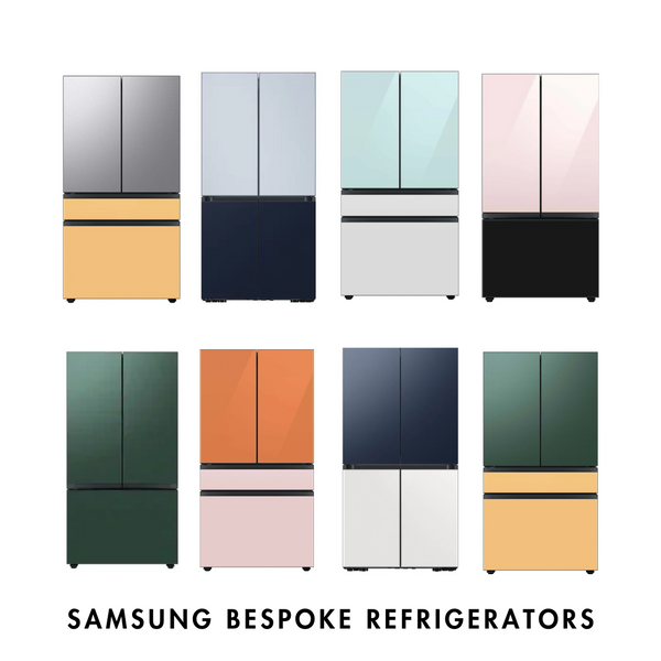Different Color Panel Options from Samsung's Bespoke Series