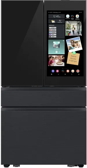 Credit: Samsung Front view of the Samsung Bespoke RF90F23AECE Family Hub French door refrigerator