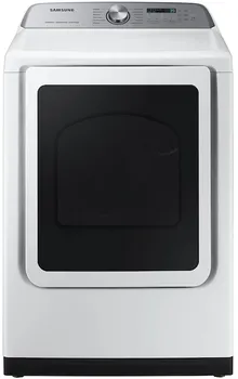 Front view of the Samsung DVE52A5500W dryer 
