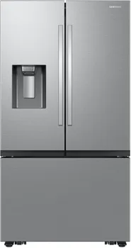 Front view of the Samsung RF32CG5400SR French door refrigerator