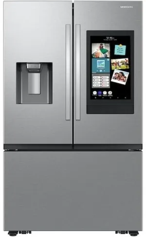 Credit: Samsung Front view of the Samsung RF32CG5900SR French door refrigerator