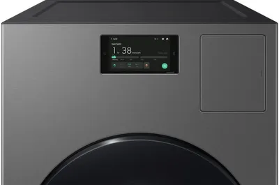 A close-up of the Samsung WD53DBA900HZ washer dryer combo 