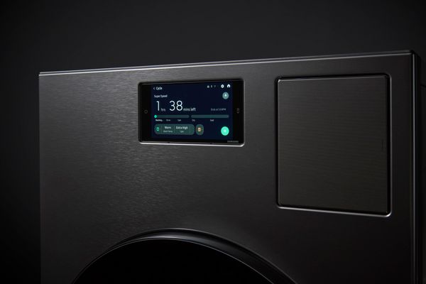 The control panel on the Samsung WD53DBA900HZ washer dryer combo 