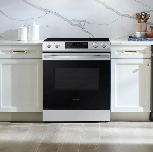 Samsung Fingerprint Resistant Slide In Electric Range