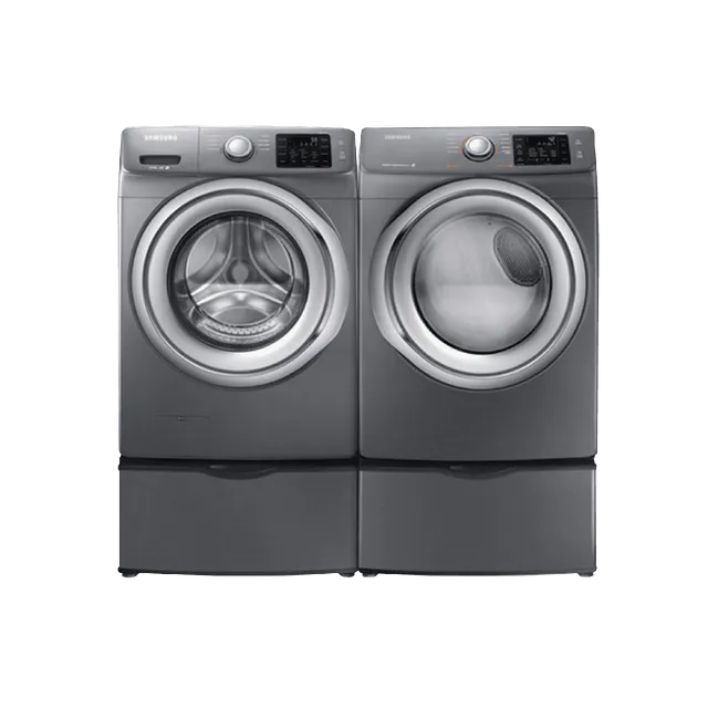 Samsung 5200 Series Front Load Laundry Pair Platinum